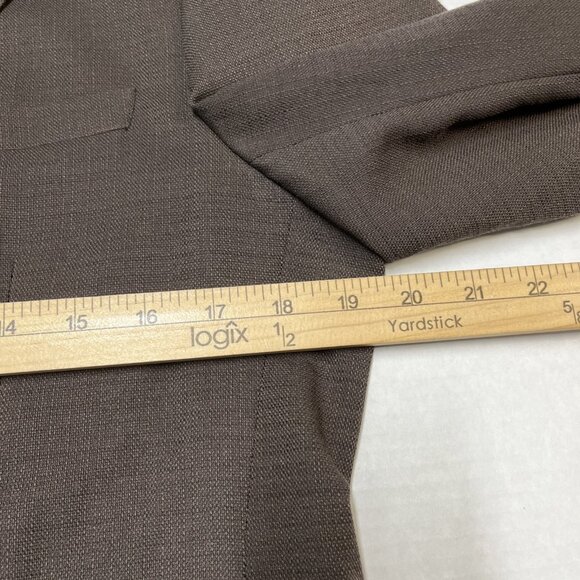 Tom Baine Blazer Mens M 40 Brow Performance Slim Fit Jacket Wrinkle Free Travel - Picture 10 of 11